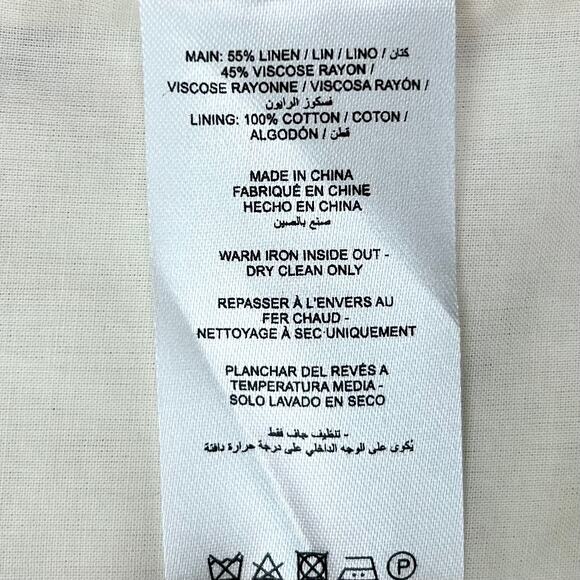 Significant Other Kenna Linen Blend Floral Mini Wrap Dress - Picture 13 of 14